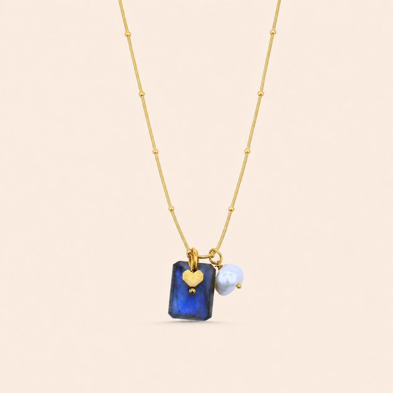 Labradorite Charm Necklace