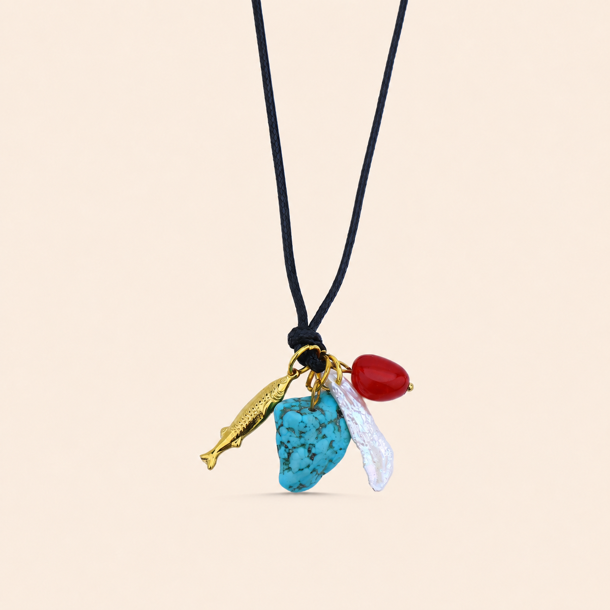 Turquoise Charm Necklace