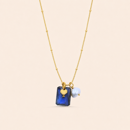 Labradorite Charm Necklace
