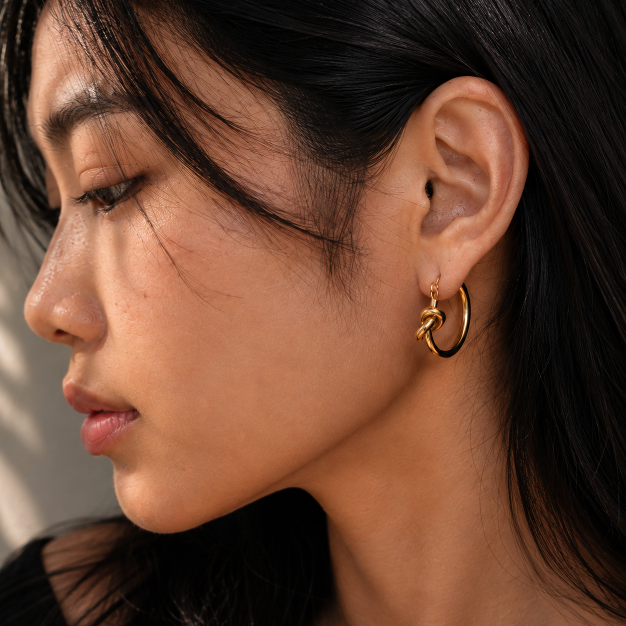 Luna Knot Hoops