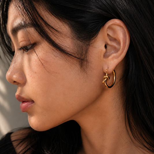 Luna Knot Hoops