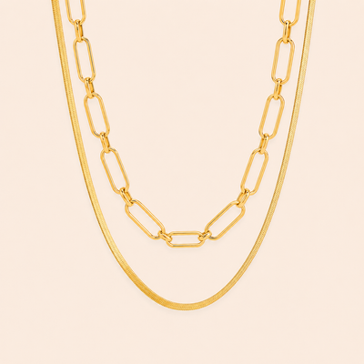 Lumi Link Layered Necklace