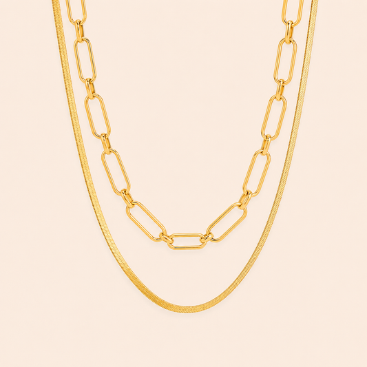 Lumi Link Layered Necklace
