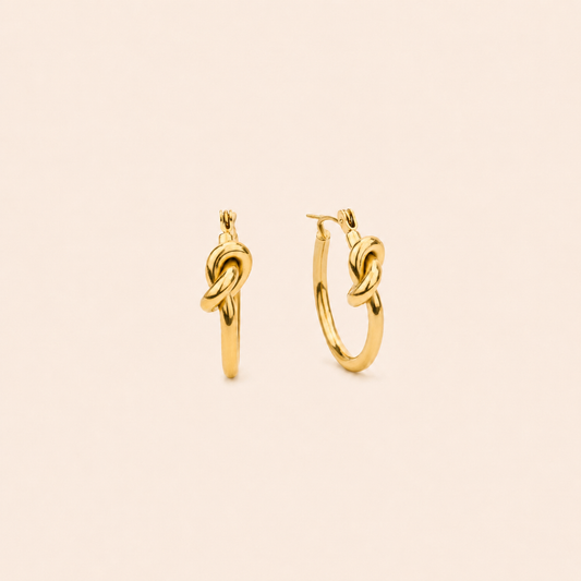 Luna Knot Hoops