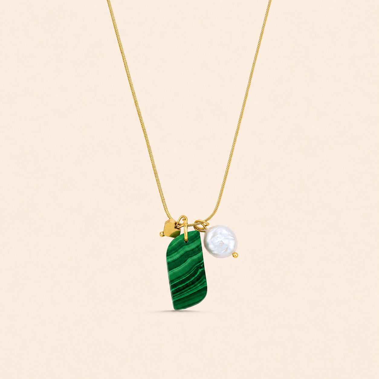Malachite Charm Necklace