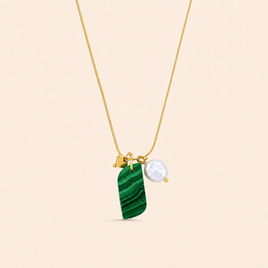 Malachite Charm Necklace