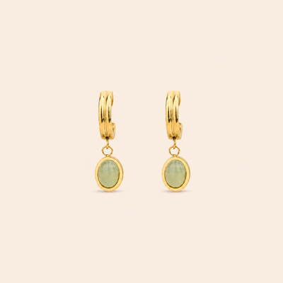 Jade Halo Hoops
