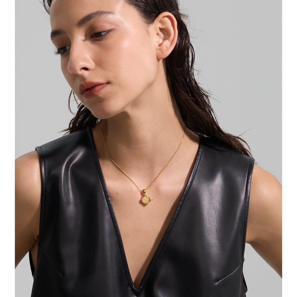 Honey Quartz Necklace