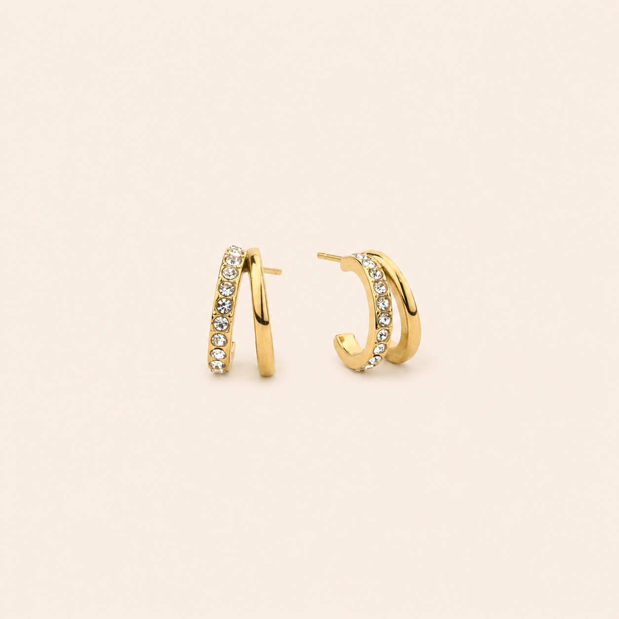 Luna Cross Studs