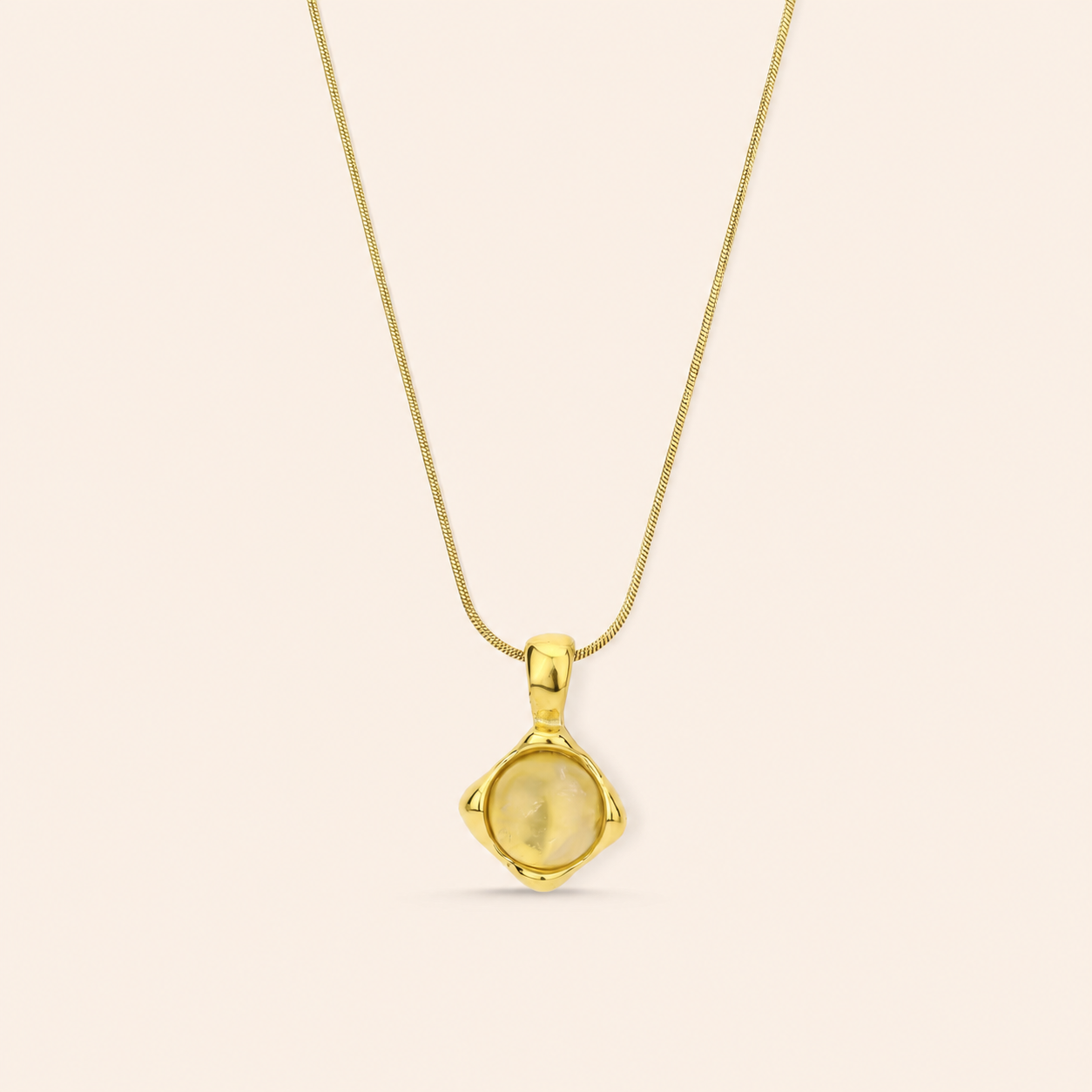 Honey Quartz Necklace