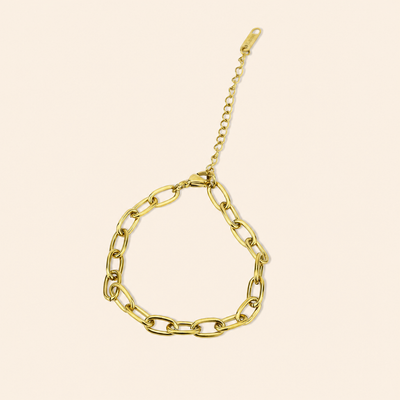 Gold Chain Link Bracelet