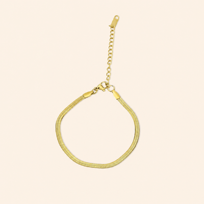 Gold Herringbone Bracelet