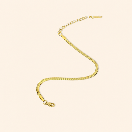 Gold Herringbone Bracelet