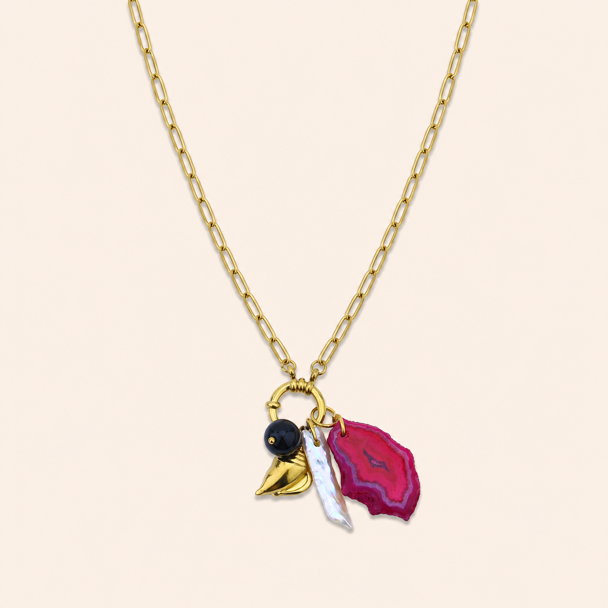 Druzy Charm Necklace